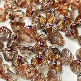 Margele cehesti Button 4 mm Crystal Sliperit