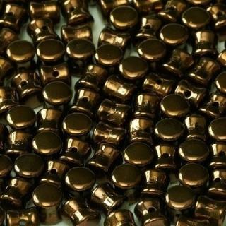 Margele cehesti Diabolo 4x6 mm Jet Bronze