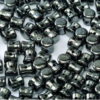 Margele cehesti Diabolo 4x6 mm Jet Hematite