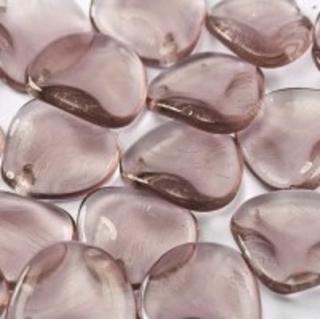 Margele cehesti Rose petal 14x13 mm Light amethyst