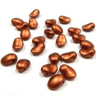 Margele cehesti Tulip petal 6x8 mm Copper