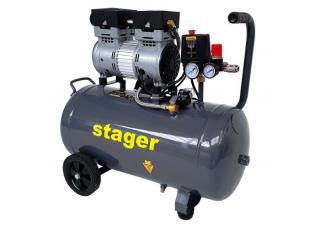 Compresor aer Stager HM0.75JW 50, 4530107550, 50L, 8bar, 135L min, monofazat, angrenare directa, silentios