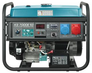 Generator curent Konner  Sohnen KS 7000E-1 3, 5.5kW, VTS, monofazat trifazat, AVR, benzina, 13CP, Easy Start