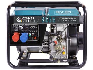 Generator de curent diesel Konner  Sohnen KS 8100HDE-1 3 ATSR, 6.5kW, Diesel Euro 5, monofazat trifazat, VTS, AVR, 14CP