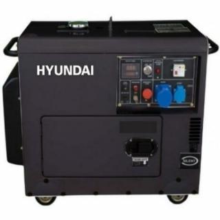 Generator de curent monofazat cu motor diesel Hyundai DHY-6001SE 5.0 kw insonorizat