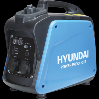 Generator de curent tip inverter Hyundai HY2000XS, 2 kw, monofazat, benzina, pornire la sfoara, mod ECO