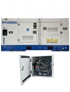 Generator de curent trifazat cu motor diesel HYUNDAI DHY60L, 53 kW + Automatizare