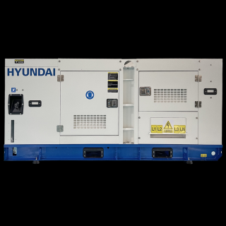 Generator de curent trifazat cu motor diesel HYUNDAI DHY70L, 1500 RPM, insonorizat, rezervor 125 L, 62 kW, 70 KVA