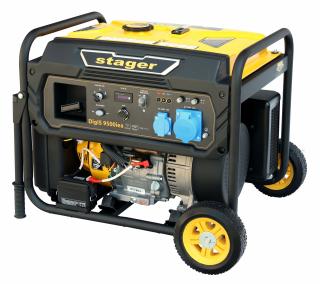 Generator digital invertor Stager DigiS 9500iea 516009500IEA open-frame 9.5kW, monofazat, benzina, bobinaj cupru, mod eco, optional automatizare