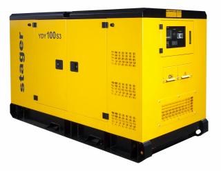 Generator insonorizat diesel Stager YDY100S3 1158000100S3, trifazat 100 kVA, 131A, 1500rpm