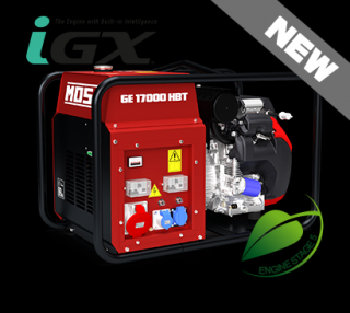 Generator Mosa GE 17000 HBT - AVR,  12,8 kW, trifazat, benzina, motor Honda i-GX800