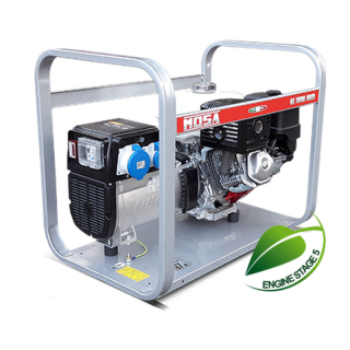 Generator Mosa GE 8000 HBT,  6,4 kW, trifazat, benzina, motor Honda GX390