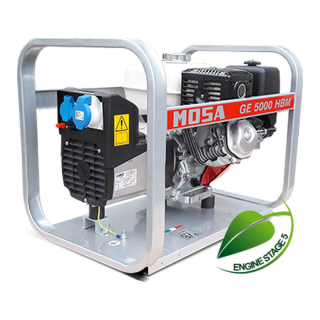 Generator Mosa GE5000 HBM  4.4 kW, monofazat, benzina, motor Honda GX270