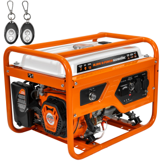 Generator open frame Ruris R-Power GE 2800RC, 7 CP, 2.8 kW, monofazat, benzina, pornire electrica, bobinaj cupru 100%, telecomanda