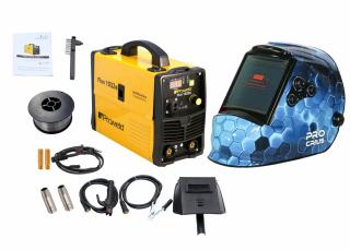 Invertor sudura MIG-MAG MMA Proweld FLUX1032e, 140A, 60% sarma 0.6-1.00 mm, electrod 1.6-3.2 + masca sudura automata COLOR  CRIUS