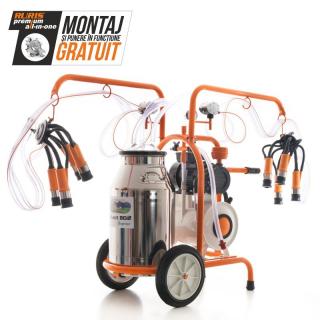 Mulgatoare RURIS Fagaras Lact 802 550 W, 2 posturi, bidon 40l aluminiu