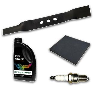 Pachet Revizie ProGarden T400i ,   Cutit, Filtru Aer, Bujie si 1L Ulei PRO 10W-30