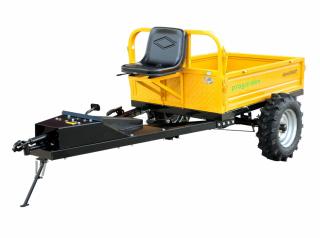 ProGARDEN Alpine RM500T Remorca cu tractiune G2, 500kg, 1 osie, prindere bolt pentru motocultor, roti profil agricol 6.00-12