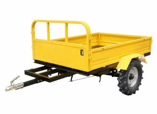 ProGARDEN Campo RM600CT remorca 600kg minitractor, 1 osie, prindere cupla, roti profil agricol 6.00-12