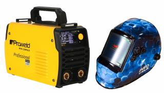 ProWELD MMA 220 Puls invertor sudare, 220 Amperi, garantie 3 ani + Masca de sudura color CRIUS cu ecran XL