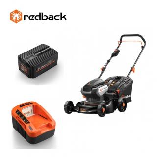 Redback Pachet E142C+EP60+EC50 Masina de tuns gazon 420mm, acumulator 40V 6Ah, incarcator 40V 5A