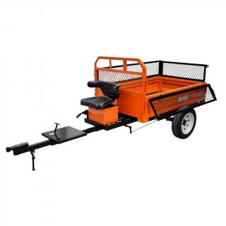 Remorca Ruris 750S 750kg basculabila, sistem franare, dimensiune bena 1600x1000x550 mm