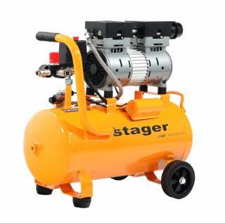 Stager Air 14DS24 compresor aer, 24L, 8bar, 135 L min, monofazat, angrenare directa, silentios