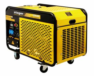 Stager YDE12E3 Generator open-frame 12kVA, 16A, 3000rpm, trifazat, diesel, pornire electrica