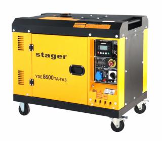 Stager YDE8600TA-TA3 V2 Generator insonorizat 7.5kVA, 3000rpm, dual, diesel, pornire electrica