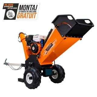 Tocator de crengi si resturi vegetale RURIS ST10000 1000ts2024 15 CP, benzina, pornire electrica, diametru maxim 120 mm