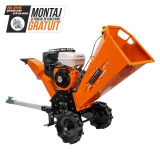 Tocator de crengi si resturi vegetale RURIS ST500 500TS2023 15 CP, benzina, diametru maxim 100 mm, 1000 kg ora