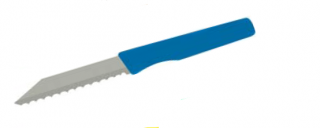 Cutit Brutar lama ondulata L 18,5 cm - Albastru - 260963