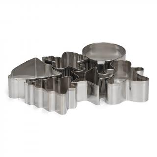 Decupatoare inox Forme Craciun, Cutie 6buc