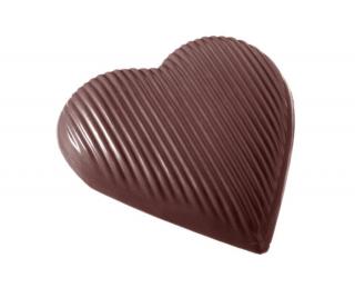 Matrita policarbonat Gama San Valentin - 2 Praline Ciocolata Inimioare