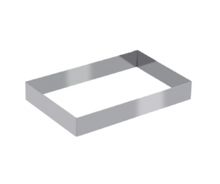 Rama inox dreptunghi 22x30xh4cm (rama disponibila la comanda ferma)