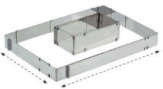 Rama inox dreptunghiulara reglabila - 155400