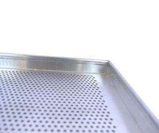 Tava aluminiu perforat - 4 margini, 60x80xh2cm - AC0582