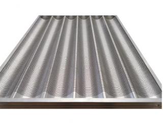 Tava baghete aluminiu perforat 60x80 - 10 canale  - AC1830