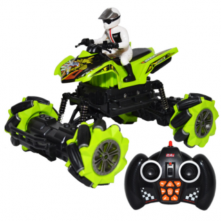 ATV cu RC, AC, pilot, drift, Roti actionate independent-toarele functii:   inainte  ,   inapoi  ,   rotire 360grade stanga dreapta   , ,  lateral stanga,  , ,  lateral dreapta,  , ,  pilot automat,  , ,  mod dans,