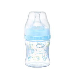 Biberon cu gat larg Babyono albastru pesti 120 ml