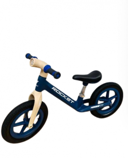 Bicicleta, De echilibru, fara pedale, Cu roti din cauciuc gonflabile, pentru copii 2-5 ani, cu far luminos