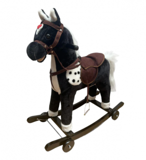 Calut balansoar, 2 in 1, cu rotile, muzical si cu lumini, Bubu-Still, 60 cm