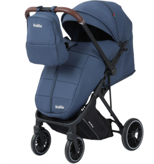 Carucior sport, Kidilo, Pentru toamna-iarna, Husa de picioare, Copertina extensibila, Albastru