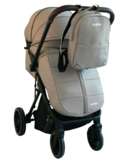 Carucior sport, Kidilo, Pentru toamna-iarna, Husa de picioare, Copertina extensibila, Bej