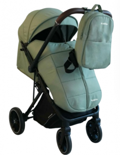 Carucior sport, Kidilo, Pentru toamna-iarna, Husa de picioare, Copertina extensibila, Verde
