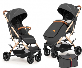 Carucior sport, tip troler, Cu husa de iarna detasabila, Roti cauciuc, Strangere ultracompacta, S2