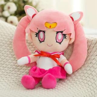 Jucarie de plus tip anime Sailor Chibi Moon Chibiusa, Toxic Beauty, 25 cm, roz