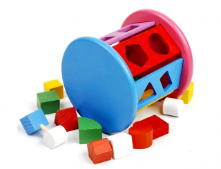 Jucarie Montessori, Cilindru cu forme de potrivit