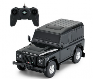 Masina cu telecomanda land rover defender negru cu scara 1 la 24