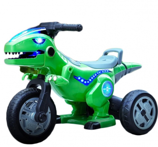 Motocicleta Model Dinozaur, Cu Acumulator, 2 Motoare, 3-7 ani